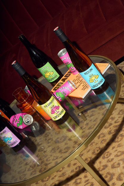Loco Wines organic easy drinking organic wine bottles lifestyle shot