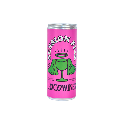 Session Fizz organic sparkling canned wine 250ml can by Loco Wines product shot